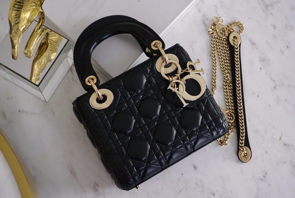 디올 레이디백 미니(램스킨)