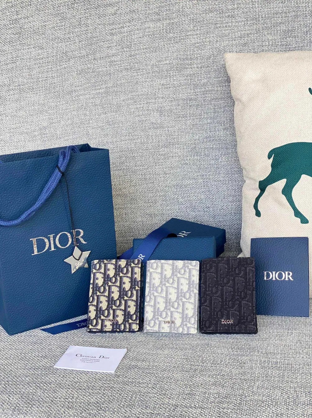 디올 오블리크 2단 카드홀더