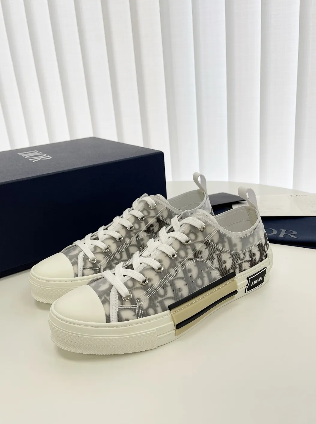 디올 B23 오블리크 로우탑 스니커즈