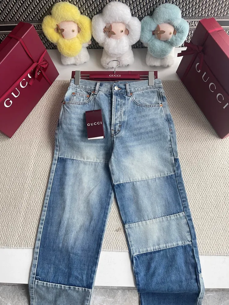 패치워크 데님 팬츠(835163)