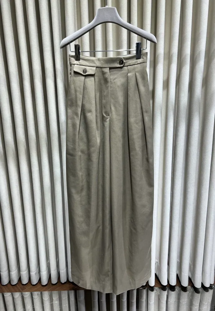 울 스트레이트 수트 팬츠