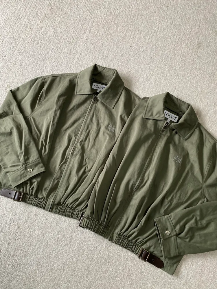 로에베 코튼 벨트 자켓