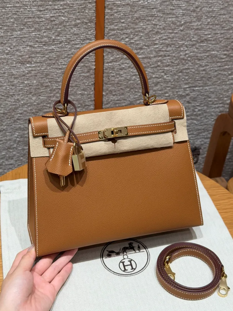 에르메스 켈리백 25(골드 색상/앱송 가죽/금장)
