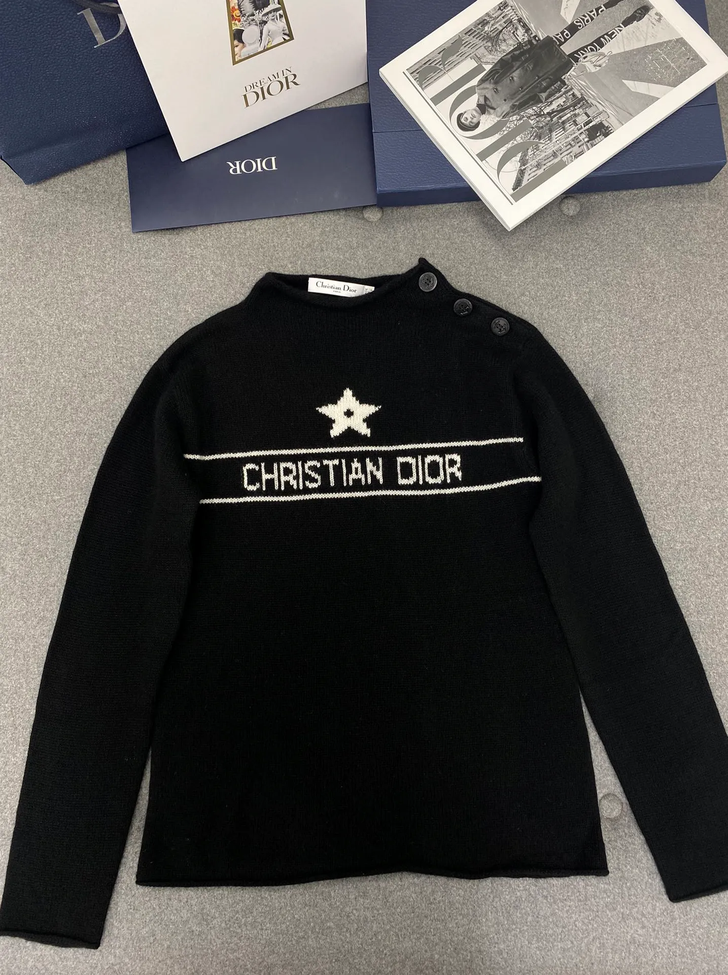 디올 캐시미어 니트